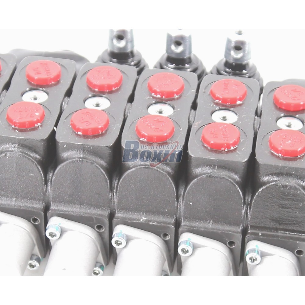 Industrial SD6 Manual and Joystick 7 Spool Hydraulic Directional Valve detail image